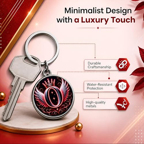 Image of magical gifts MG | Premium Alphabet & Initial Metal Keychain for Bags & Keys | Double-Sided | Personalized Initial Charm Keyring | Heavy-Duty Metal | Perfect for Gifting & Daily Use