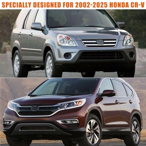 Image of Waterproof Car Cover Replace for 2002-2025 Honda CR-V, 6 Layers All Weather Custom-fit Car Cover with Zipper Door & Windproof Strap for Snow Rain Dust Hail Protection (CR-V)