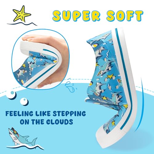 Image of FUNCOO PLUS Toddler Sandals for Boys Girls Kids Summer Quick Dry Sneakers Pool Beach Swim Water Shoes for Children