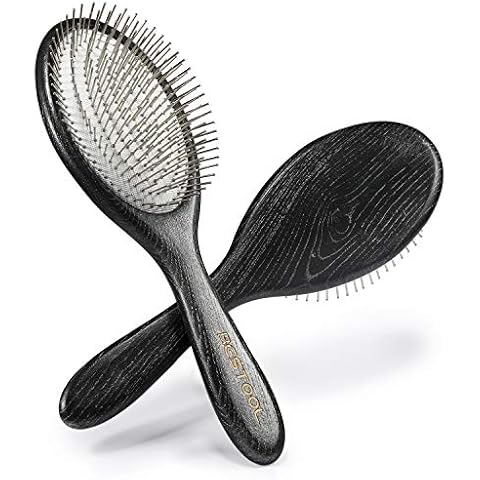 BESTOOL Hair Brush, Paddle Detangler Brush with Metal Bristles for Women/Men/Kids Detangling & Massaging, Anti Static, Best for All Hair Types Wet & Dry Daily Use (Oval) Cover