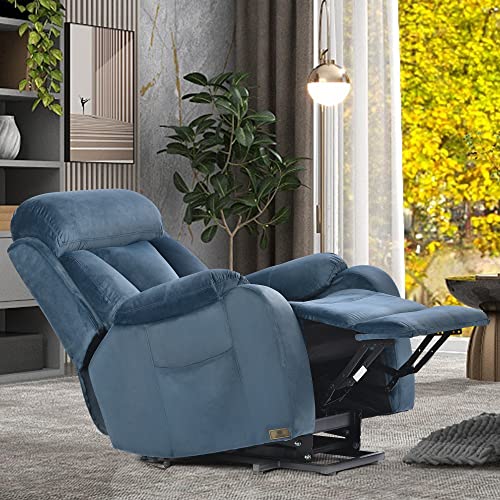 Qkff Power Lift Recliner Chair For Elderly, Electric Lift Chairs Recliners, Remote Control Reclining Sofa With Side Pocket For Living Room Home Theater #TOP6