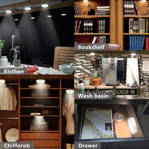 Image of OLIPS 3W LED Cabinet & Cupboard Striker Light | Magnetic Cover Surface Mount Light | Elegant Slim Metal Body | Bright Energy Efficient LED for Kitchen & Wardrobe (1, Blue)