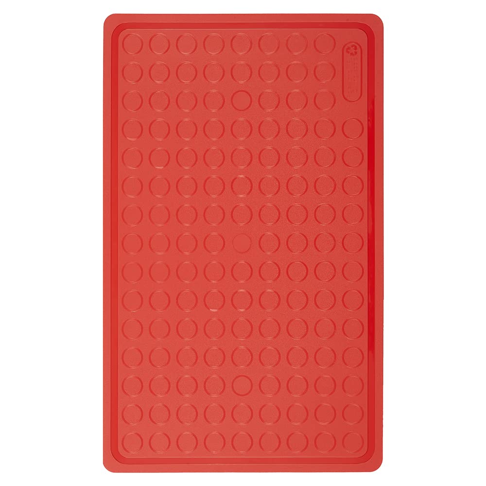 CANDL TPU-Schneidbretter GN 1/1 - Gastronomie/Schneidebrett/HACCP-Standard/Profi-Schneidbrett/Schneideunterlage/Kunststoff-Schneidbrett (Rot)