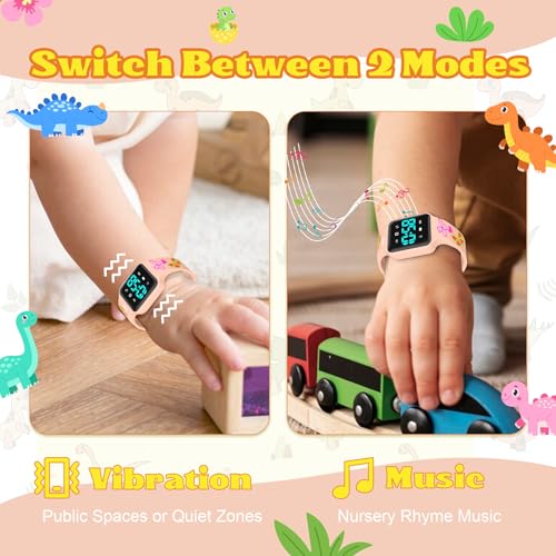 Image of Toddler Potty Training Set - Potty Training Watch with Musical /Vibration Countdown Alerts, Fun Board Book, Progress Chart & Reward Stickers - Interactive Potty Training Kit for Kids Ages 2-6