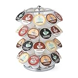 Nifty Coffee Pod Carousel – Compatible with K-Cups, 40 Pod Pack Storage, Spins 360-Degrees, Lazy...