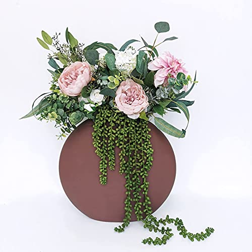 Supla 4 Pcs Artificial Hanging Succulents Faux Burro's Tail Picks Trailing String Of Pearls Succulents Fake Greenery Sprays For Basket Planter Centerpiece Floral Arrangement Indoor Outdoor Decor #TOP6