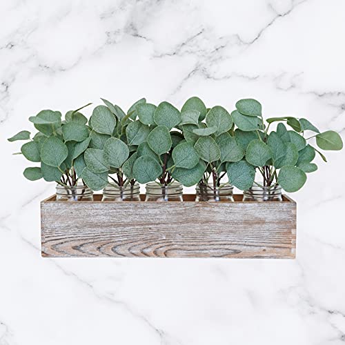 18 Pcs Eucalyptus Leaves Stems Bulk Artificial Greenery Stems Faux Face Silver Dollar Eucalyptus Plant Branches For Floral Arrangement Vase Centerpieces Bouquets Wedding Holiday Greens Decor #TOP2