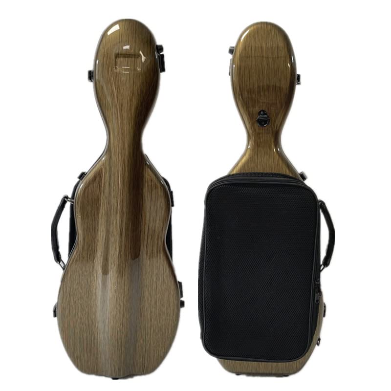 LANDTOM Estuche de violín de fibra de carbono 4/4 de tamaño completo, mochila para violín con correas dobles para el hombro, resistente a la presión y al desgaste, funda de violín transportable por
