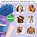 Tress Wellness Waxing Kit for Sensitive Skin, Safe for Face & Skin, Prep & Aftercare Spray, Easy to Use, At-Home Kit for Face, Bikini, Brazilian & Full Body - Digital Display, Black Purple Flower