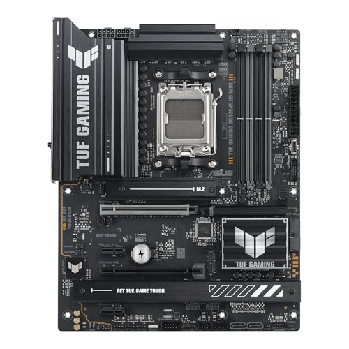 TUF Gaming B650E-PLUS WIFI Scheda Madre AMD ATX, Ryzen 9000/8000/7000, 12+2+1 Fasi Alimentazione, DDR5, PCIe 5.0, 3xM.2, Wi-Fi 6E, Lan 2.5Gb, DP, HDMI, USB-A da 20Gbps, Aura Sync, Nera - Scheda madre - Immagine 1