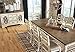 Signature Design by Ashley Realyn French Country Dining Extension Table, Seats up to 8, Chipped White