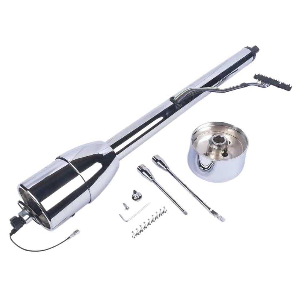 Piantone dello sterzo manuale con inclinazione dello spostamento del pavimento con adattatore per ruota senza chiave da 32 pollici compatibile con AP03