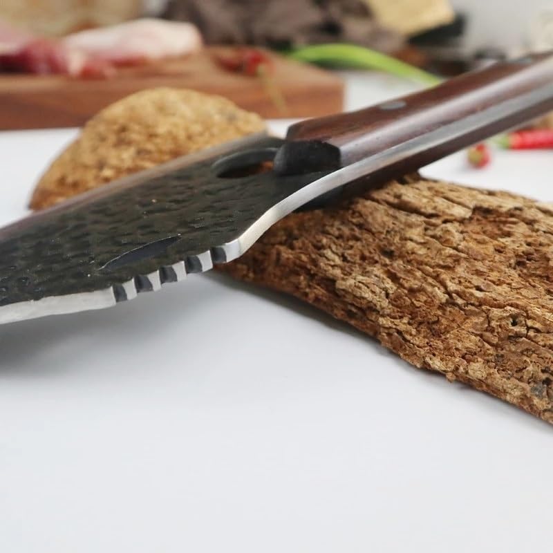 DAXXIN Meat Cleaver,Cleaver Knife, Hand-forged stainless steel deboning knife fish knife cooking chopper knife outdoor camping knife meat cleaver(Style a)