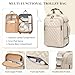 GOLF QUALITY Reiserucksack Damen Rucksack Handgepäck Flugzeug 17 Zoll Laptop Rucksack Herren Wasserdicht Reisetasche Groß Travel Backpack Women Weekender Bag für Reise Arbeit,Aprikose