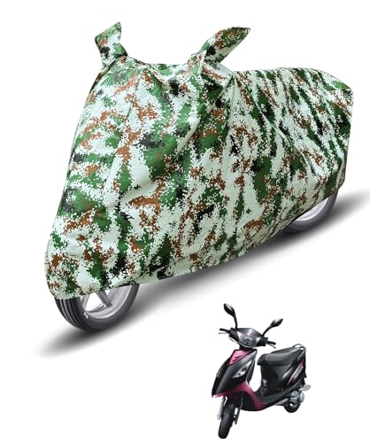 Image of Auto Hub Waterproof Scooty Cover Compatible with TVS Streek Dustproof, UV Protection Two Wheeler Scooty Streek Cover - Forest