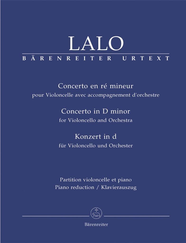 Edouard lalo : cello concerto in d minor - concerto en re mineur -violoncelle et piano