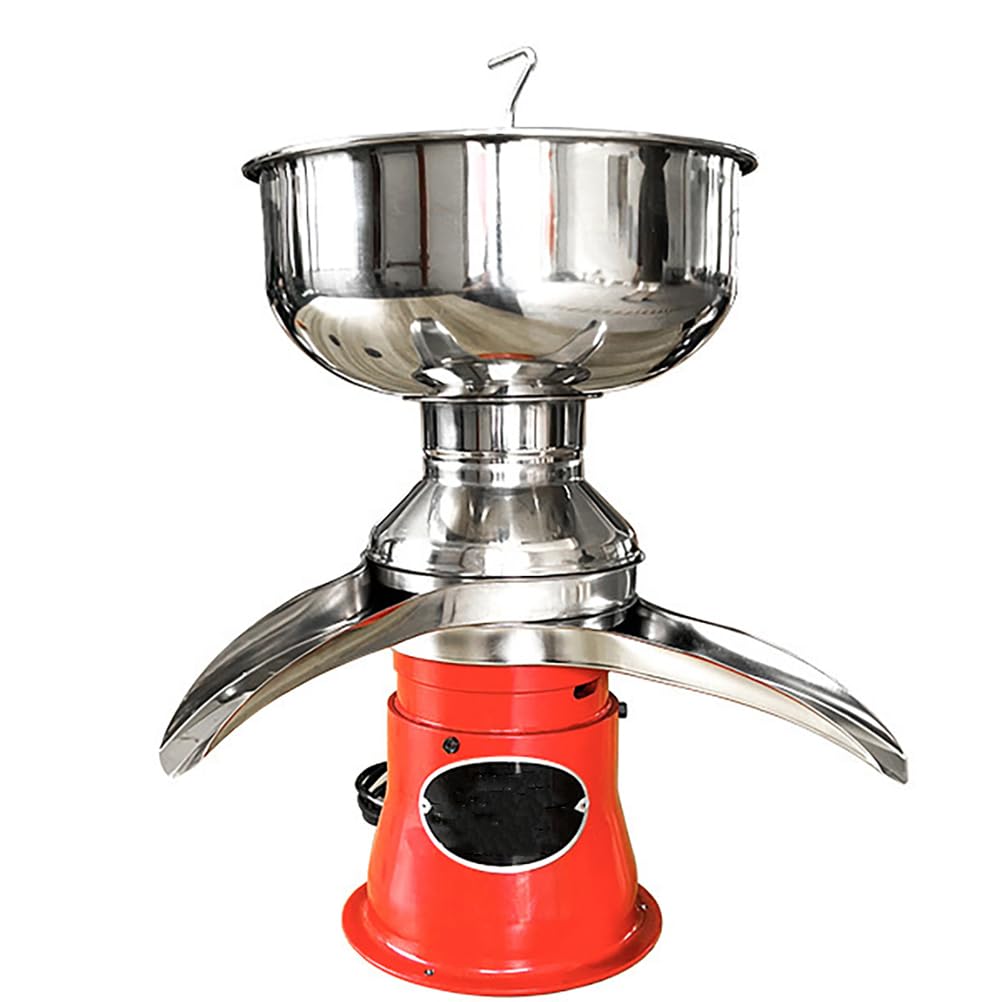 TYZDLSM Milk Cream Centrifugal Separator, Commercial Electric Cream Separators Skimmer, Stainless Steel Goat Milk Separator Machine, 5L Capacity, 50L/H Output, 11000RPM