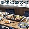 Princess Table Chef Premium XXL – Plaque de cuisson teppanyaki extra large 36 x 60 cm – Thermostat réglable avec précision – Câble de 1,5 m – Gril de table – 2500 W – 103120