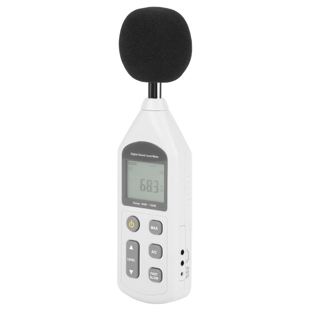Fonometro digitale, fonometro digitale portatile LCD GM1357 per il monitoraggio dei livelli di rumore, misura il livello sonoro 30 dBA a 130 dBA