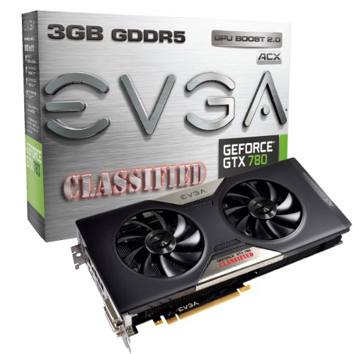 Evga Geforce Gtx 780 Classified W Evga Acx Cooler 3gb Gddr5 384 Bit Dual Link Dvi I Dvi D Hdmi Dp Sli Ready Graphics Card 03g P4 37 Kr Buy Online In Bermuda At Bermuda Desertcart Com Productid