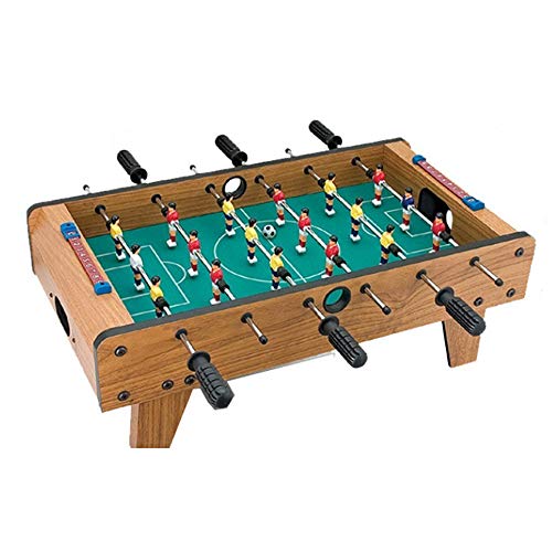 Aione Juego de diversión Familiar de fútbol de fútbol de Mesa de Madera Mini Deluxe - El Juego de fútbol para Interiores y Exteriores Incluye 18 Hombres, 69 x 37 x 24.5 cm