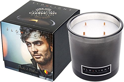 HAUTEKIET 140900041 slowlight Ombra Vela perfumada XL Redondo Ahumado marrón 14 x 14 cm Cover