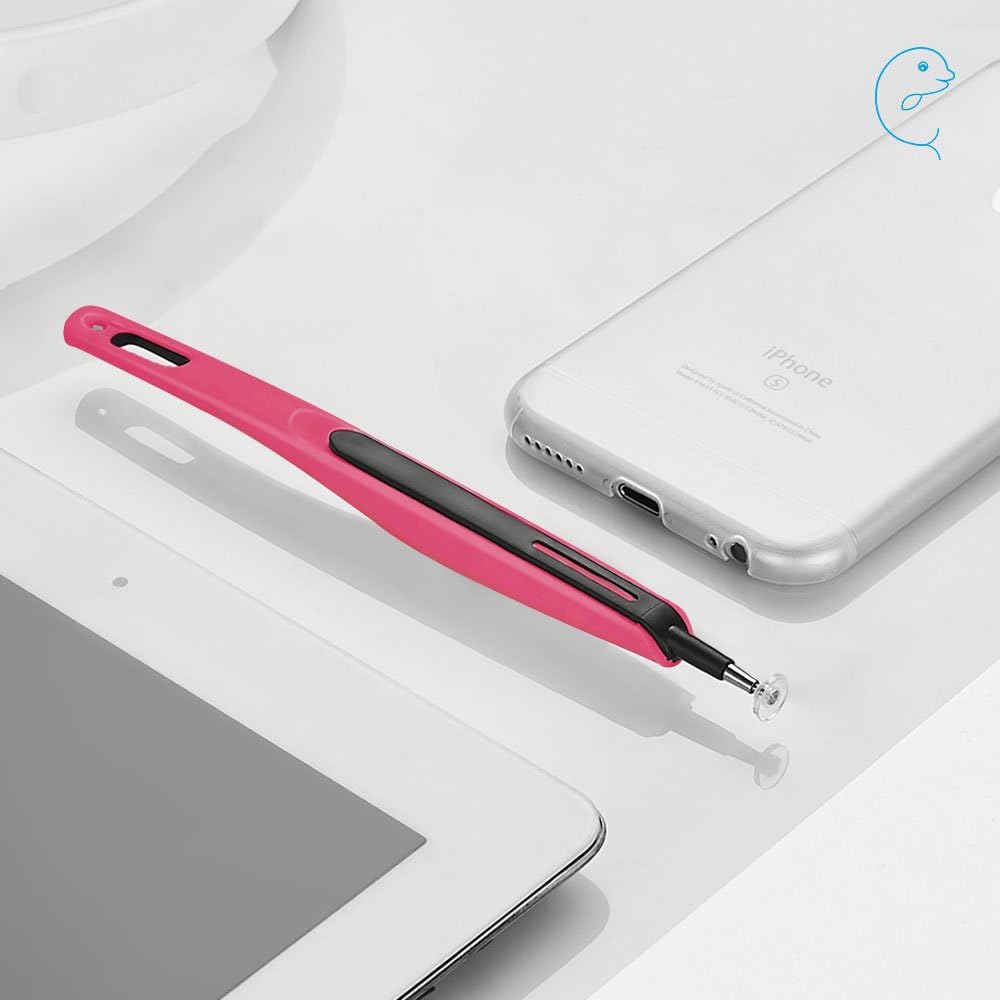 CADA drawing stylus for capacitive screen iPad iPhone Android Amazon Kindle Windows screen stylus touch pen drawing on tablet glass stylus pen graphics tablet sensitive pen camera stylus-Red ¡­