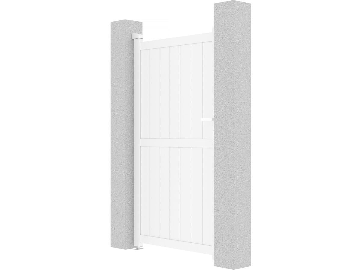 Habitat et Jardin Gartentor aus Aluminium Lola - 101,2 x 180,9 cm - Weiß
