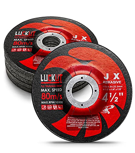 LUCKUT 5-pack 4.5 inch grinding wheels