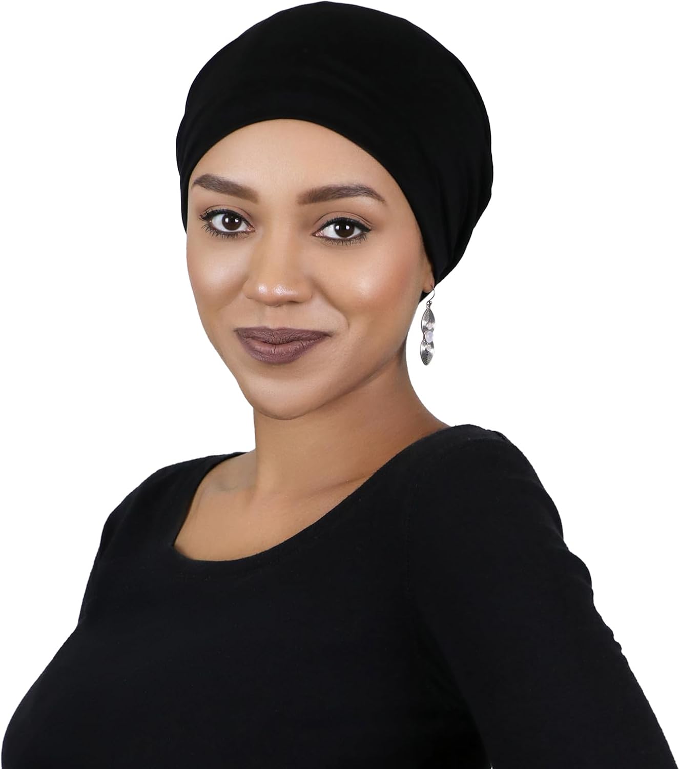 Hats Scarves & More Bamboo Slouchy Beanie for Women Chemo Headwear Moisture Wicking Cancer Turban Head Wrap Snood - Image 3