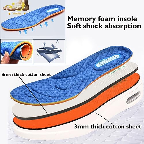Women's Diabetic Shoes with Adjustable Closure,Non-Slip Wide Width Lightweight Shoes for Edema Plantar Fasciitis Bunions Arthritis Swollen Feet Black by EDCYF - Image 4