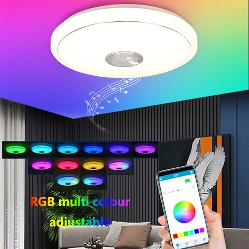 LED plafonnier avec télécommande et app contrôle pour un éclairage RGB - 3