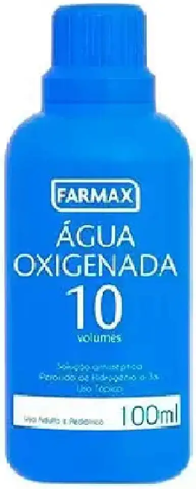 Agua Oxigenada 10% Vol, Transparente, Farmax, 100 ml