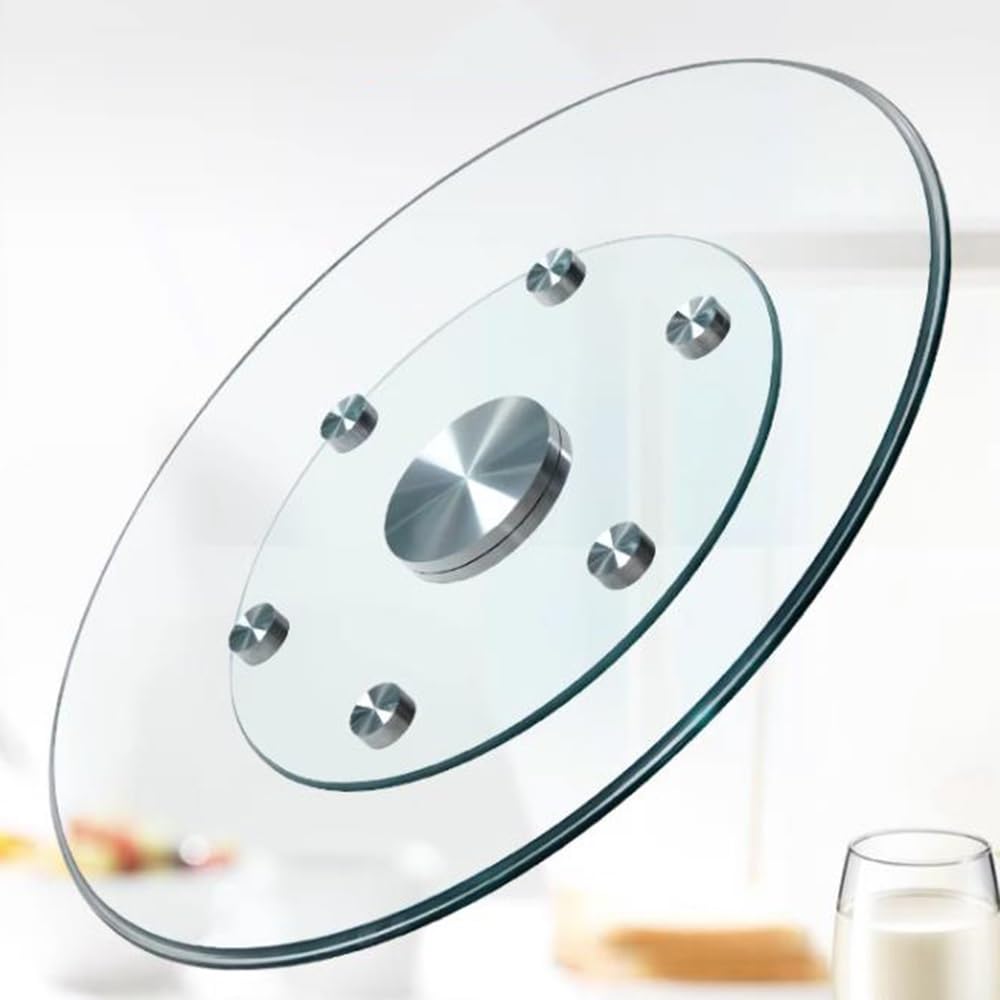 Base Lazy Susan In Alluminio 35.6 Cm - Piattaforma Girevole Con Cuscinetti - Fai Da Te Per Tavolo, Cucina, Torte