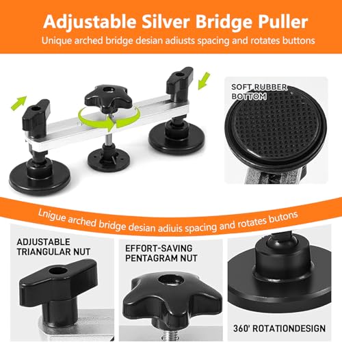 BESTGLOAL 135pcs Dent Puller Kit