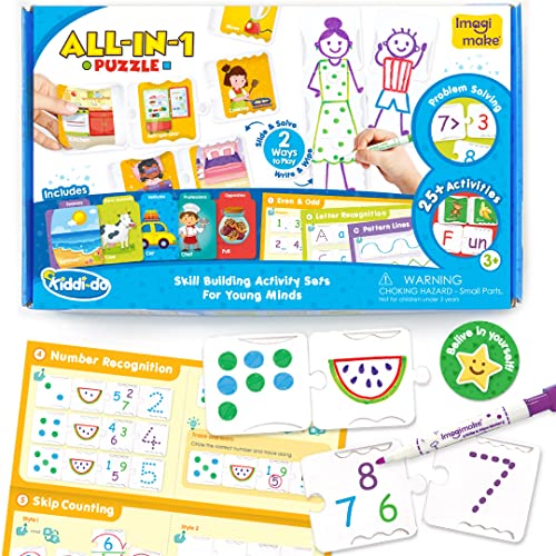 Image of Imagimake - Kiddi-do All-in-1 Puzzle - 25+ Activities - Learning & Educational Toys for 3 Years & Above