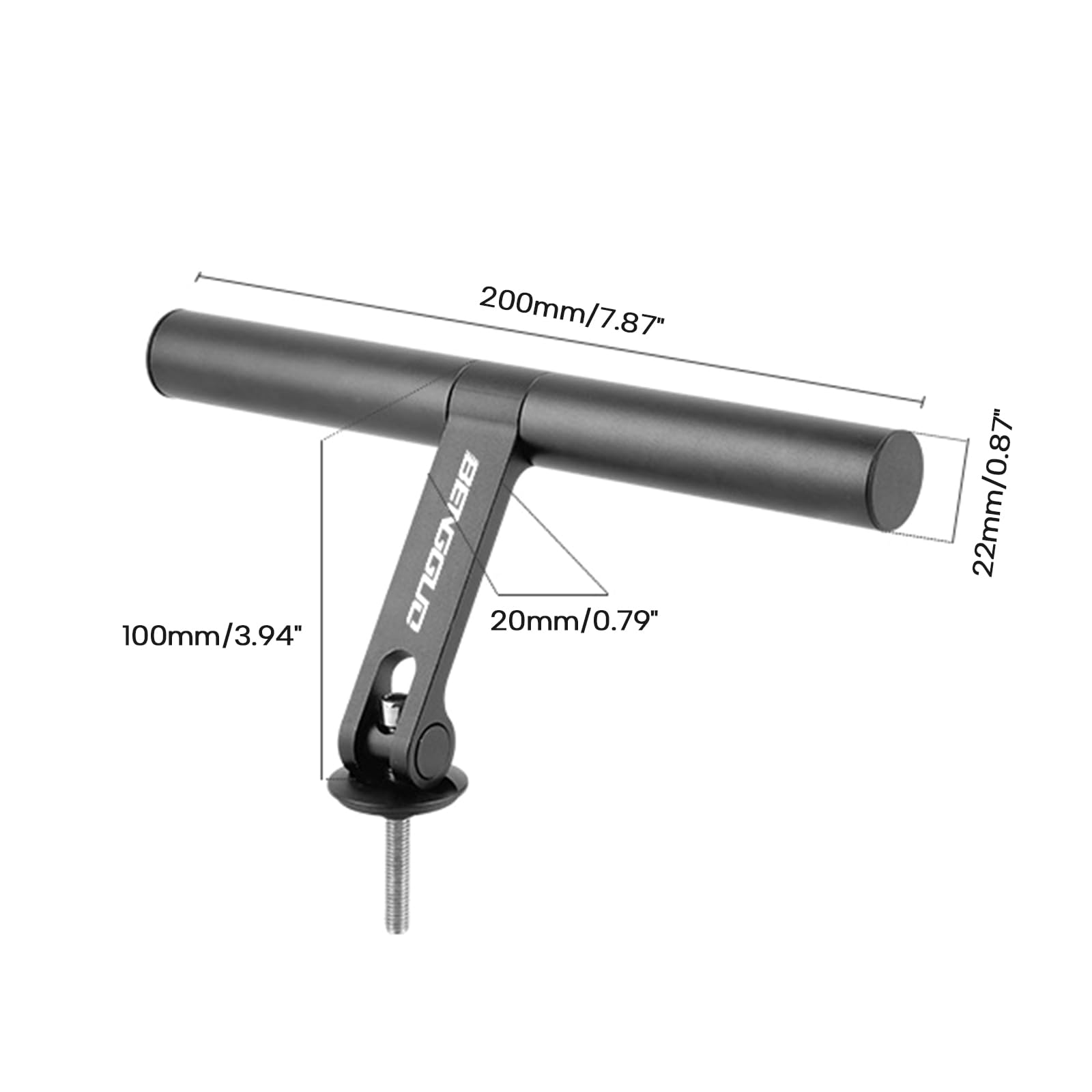 Estensione Manubrio Per Bici Alluminio Leggero Estensione Manubrio Bici Bestgle - Supporto Universale Alluminio Per Luci, GPS E Telefono Bestgle Doppio Morsetto Prolunghe Manubrio Bici