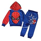 [Bekleidungsset Junge] 2 pcs Sweatshirt + Hose Kinder Kapuzenpullover Kinderanzug Jungen Babyanzug Junge Anzug Kinder Kleikind