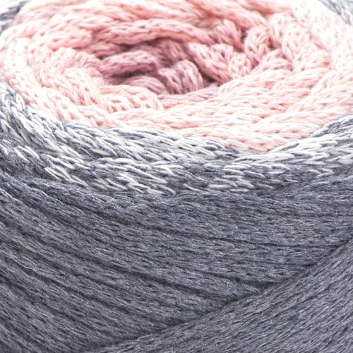 Cuerda de macramé de algodón YarnArt multicolor, hilo trenzado Aran de 8.8 onzas 3
