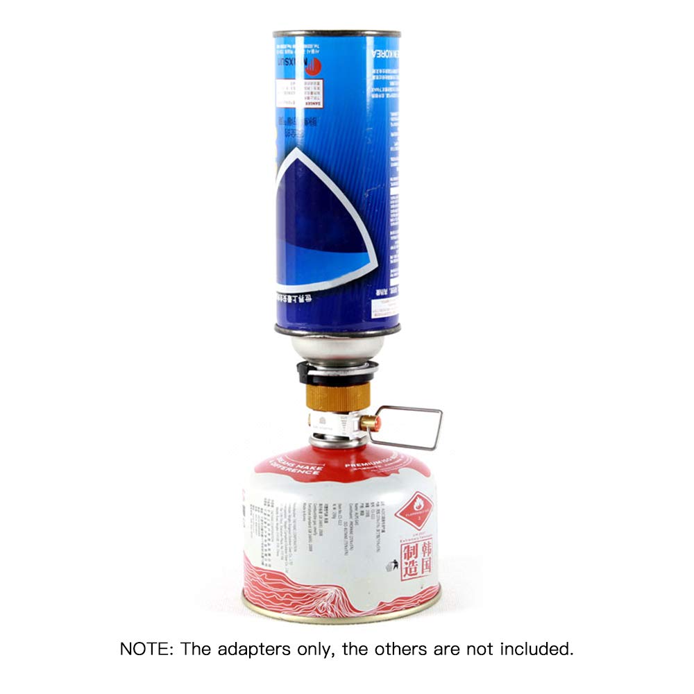 HUIOP Gas Saver Plus Gas Converter Shifter Ładowanie, adapter konwersji płaskiego zbiornika zaworu adaptera gazu kempingowego, adapter zbiornika płaskiego