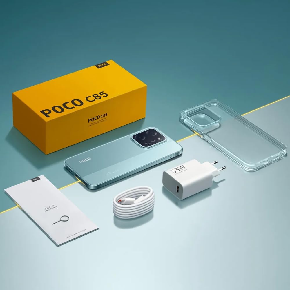 Mobile Phone POCO C85 Black 8GB RAM 256GB ROM: Buy Online at Best