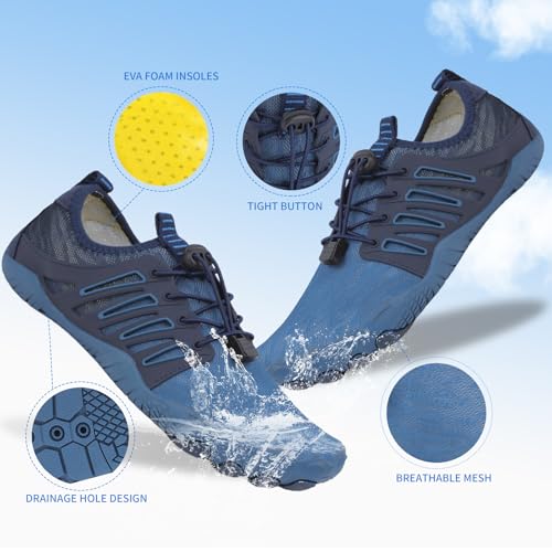 Image of SIOSNETA Hike Barefoot Shoes for Women Men, Breathable Non-Slip Athletic Footwear, Wide Toe Water Shoes for Hiking, Non-Slip Neuropathy Shoes for Women Men, Grounded Comfort wear