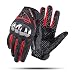 Scoyco Full Finger Ventilate Race Extreme Sports Shell Protective Breathable Motorcycle Gloves (RED,XL)