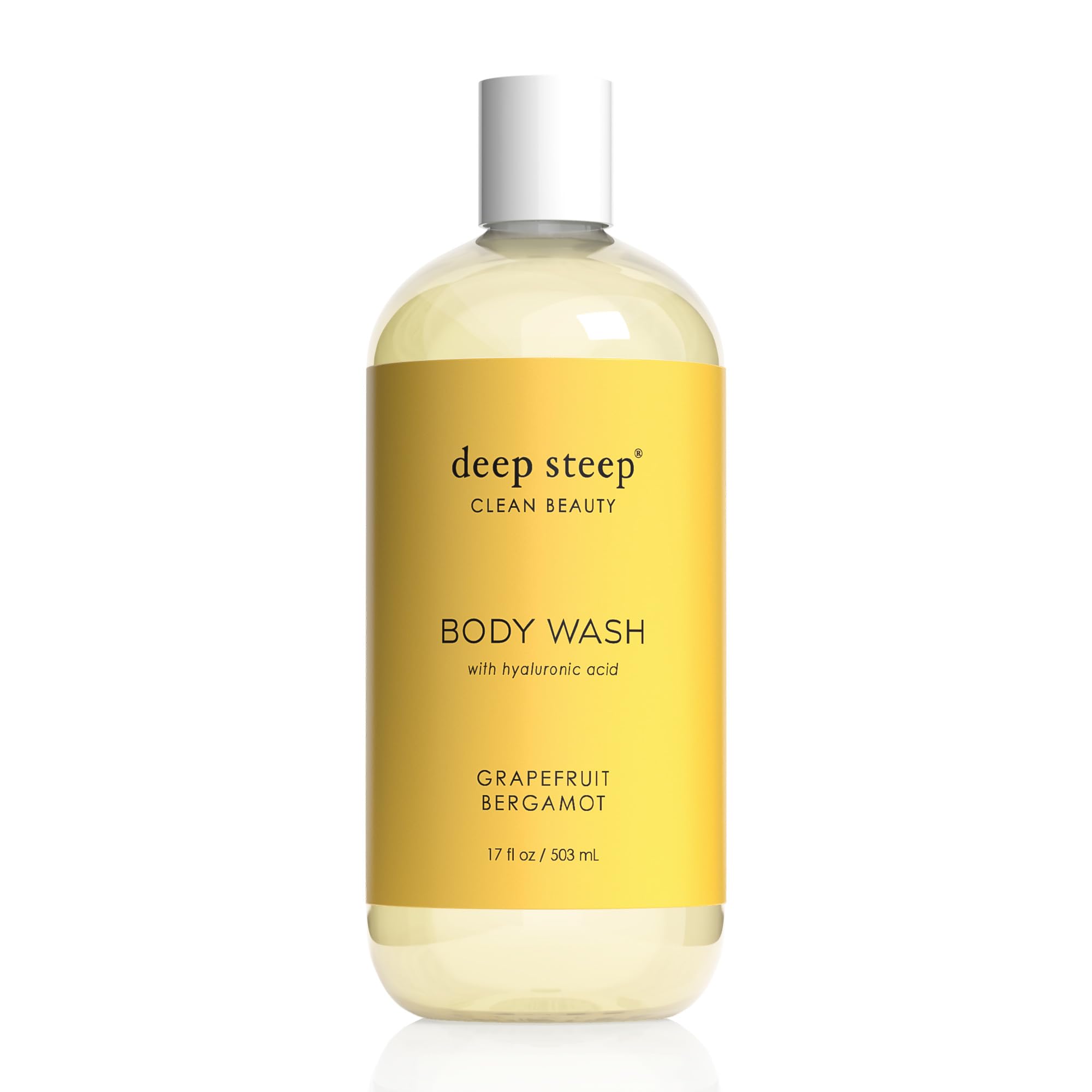 Deep Steep Body Wash with Hyaluronic Acid for Optimal Skin Hydration 17oz (Grapefruit Bergamot)