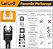 LEILUO 158 Pcs Multitool Blade Kits Cutting and Sandpaper Oscillating Tool Accessories Universal Oscillating Saw Blades with Storage Bag Compatible with DeWalt Makita Dremel and More
