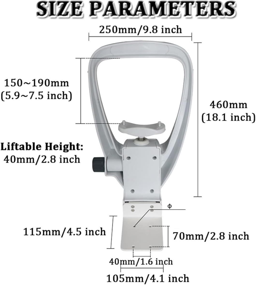 Mentoniera Ottica Regolabile con Supporto per la Testa, Ideale per optometristi, Professionisti della Cura degli Occhi, cliniche oftalmologiche e Accessori per ottici.