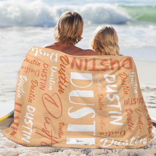 Personalized Blankets for Kids with Names Customized Blankets with Name for Adult Custom Blanket Gift for Birthday Christmas Valentines Day Gift