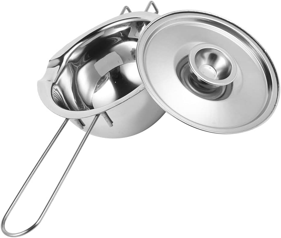 Coffee Warmer Butter Warmer with Handle Mini Turkish Coffee Maker Stainless Steel Melting Pot with Lid Pan Saucepan Kitchen Cookware Cooking Accessories 14cm Turkish Coffee Pot/1522