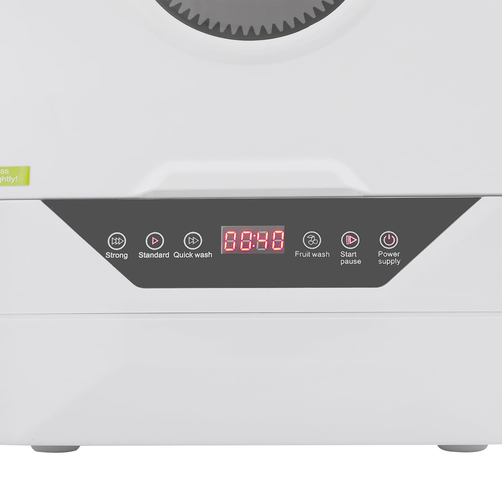 Mini lavastoviglie, 800 W, piccola lavastoviglie con 4 programmi, attacco 6L, 55 dB, silenzioso, tavolo per cucina/camper, bianco