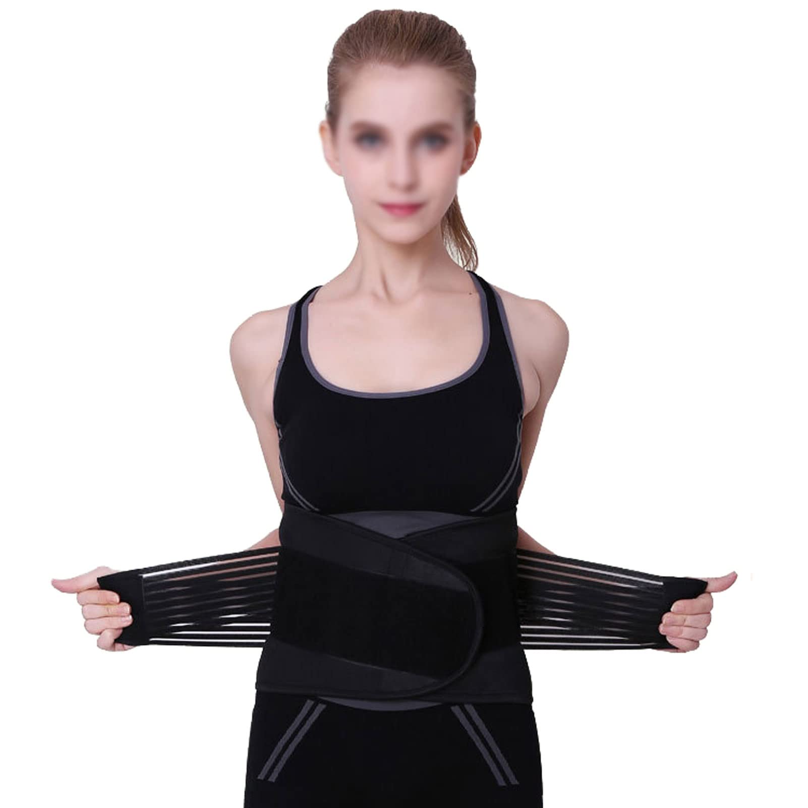 Tutore per la schiena Cintura di supporto lombare per sollevamento, sciatica, scoliosi, ernia del disco Tutore per parte bassa della schiena con design ergonomico rimovibile per uomini e donne (3